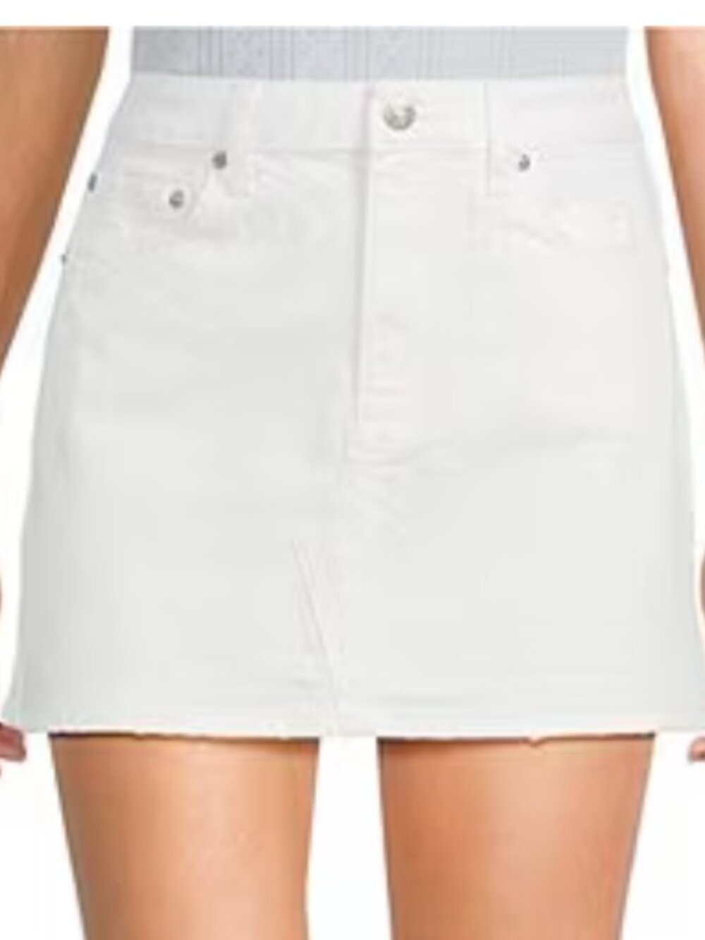 Daze Malibu Mini Swan Denim Mini Skirt